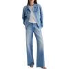 AG Adriano Goldschmied Women’s Adria Low Rise Baggy Wide Leg Jeans(Siren)