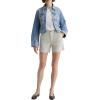 AG Adriano Goldschmied Women’s Jude Mid Rise Chino Short(Pumice)