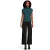 ALMOSTGOLF AG Women’s Saige Wide Leg Crop Jeans(Super Black)