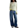 AG Adriano Goldschmied Women’s Adria Cinched Low Rise Wide Leg(Copenhagen)
