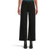 ALMOSTGOLF AG Women’s Saige Wide Leg Crop Jeans(Super Black)