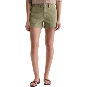 AG Adriano Goldschmied Women’s Analeigh Mid Rise Utility Short(Sulfur Basil)