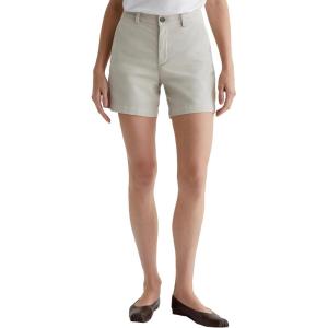 AG Adriano Goldschmied Women’s Jude Mid Rise Chino Short(Pumice)