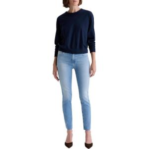 AG Adriano Goldschmied Women’s Mari Mid Rise Slim Straight Jean(Fortuna)