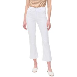 AG Jeans Women’s Farrah Mid Rise Crop Boot Jeans(Gallery White)