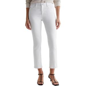 AG Jeans Women’s Mari Mid Rise Slim Straight Crop Jean(Gallery White)