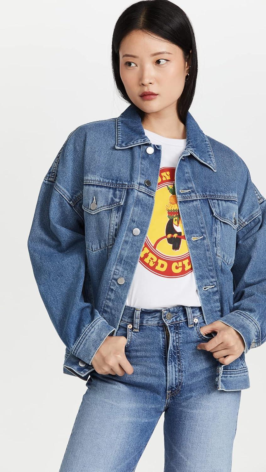 imageAG Adriano Goldschmied Womens Kendrix Jean Jacket Hotshot L