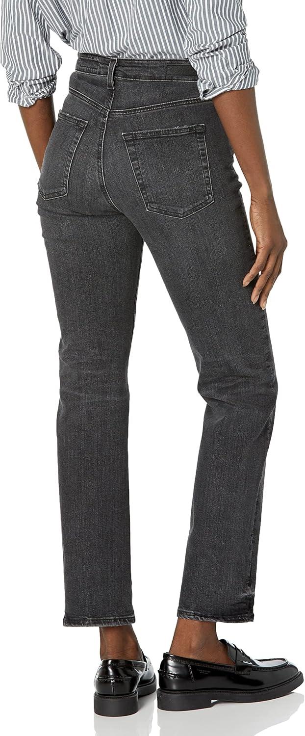 imageAG Adriano Goldschmied Womens Saige High Rise Straight Leg Jean10 Years Bonfire