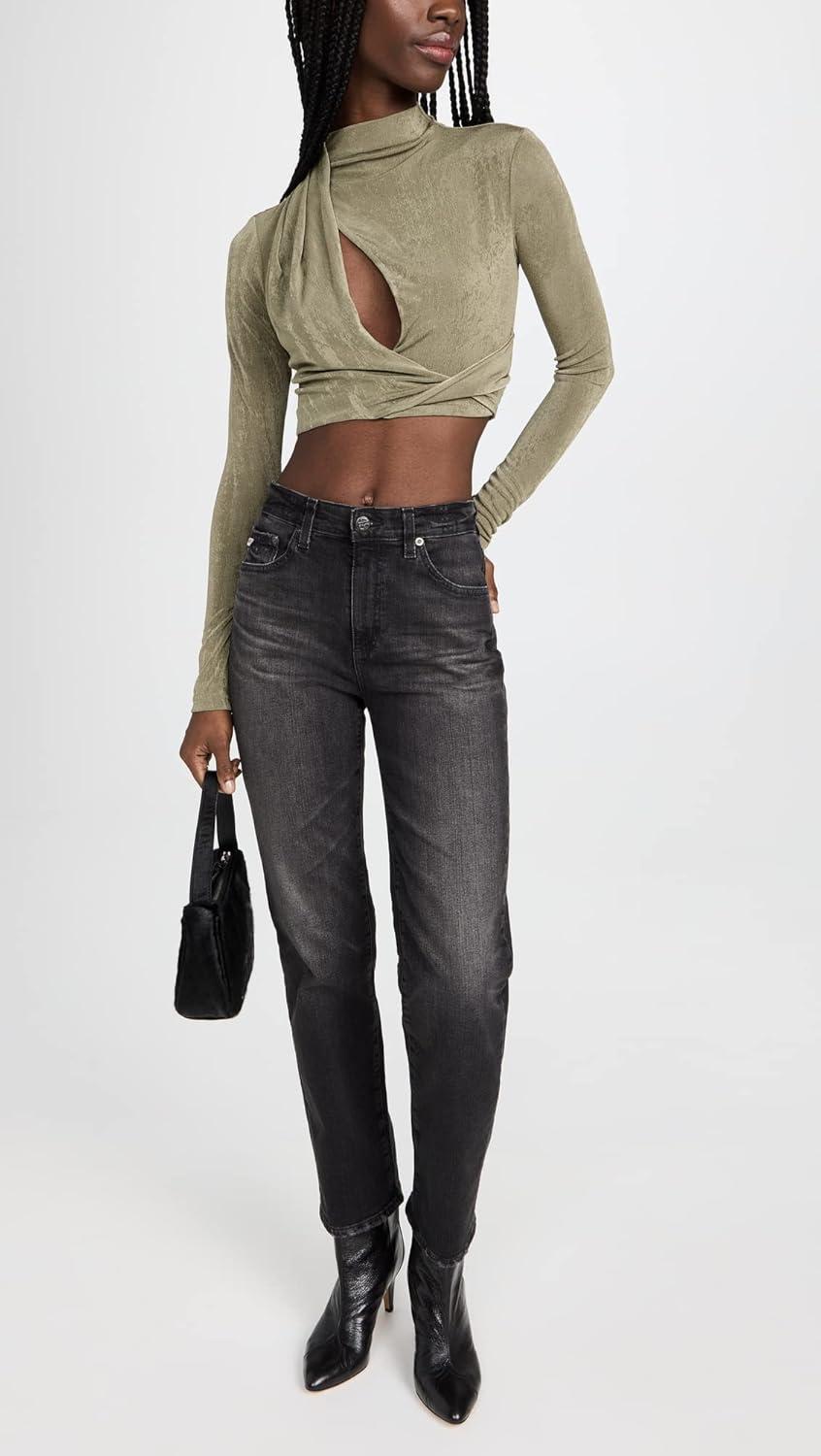 imageAG Adriano Goldschmied Womens Saige High Rise Straight Leg Jean10 Years Boundary