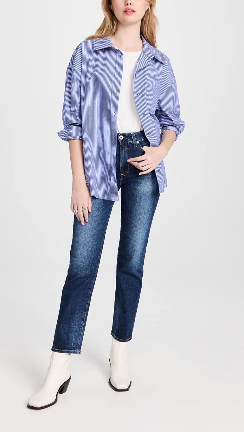 imageAG Adriano Goldschmied Womens Saige High Rise Straight Leg JeanGondola