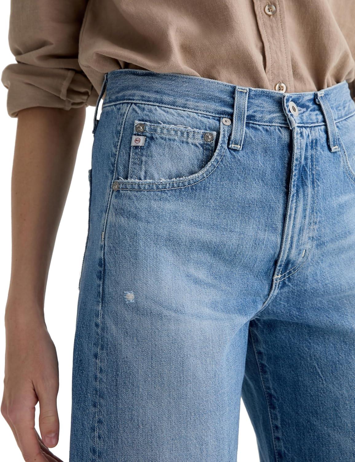 imageAG Jeans Womens Hattie High Rise Crop Barrel 17 Years Divergent 33