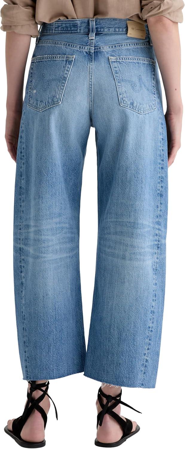 imageAG Jeans Womens Hattie High Rise Crop Barrel 17 Years Divergent 33