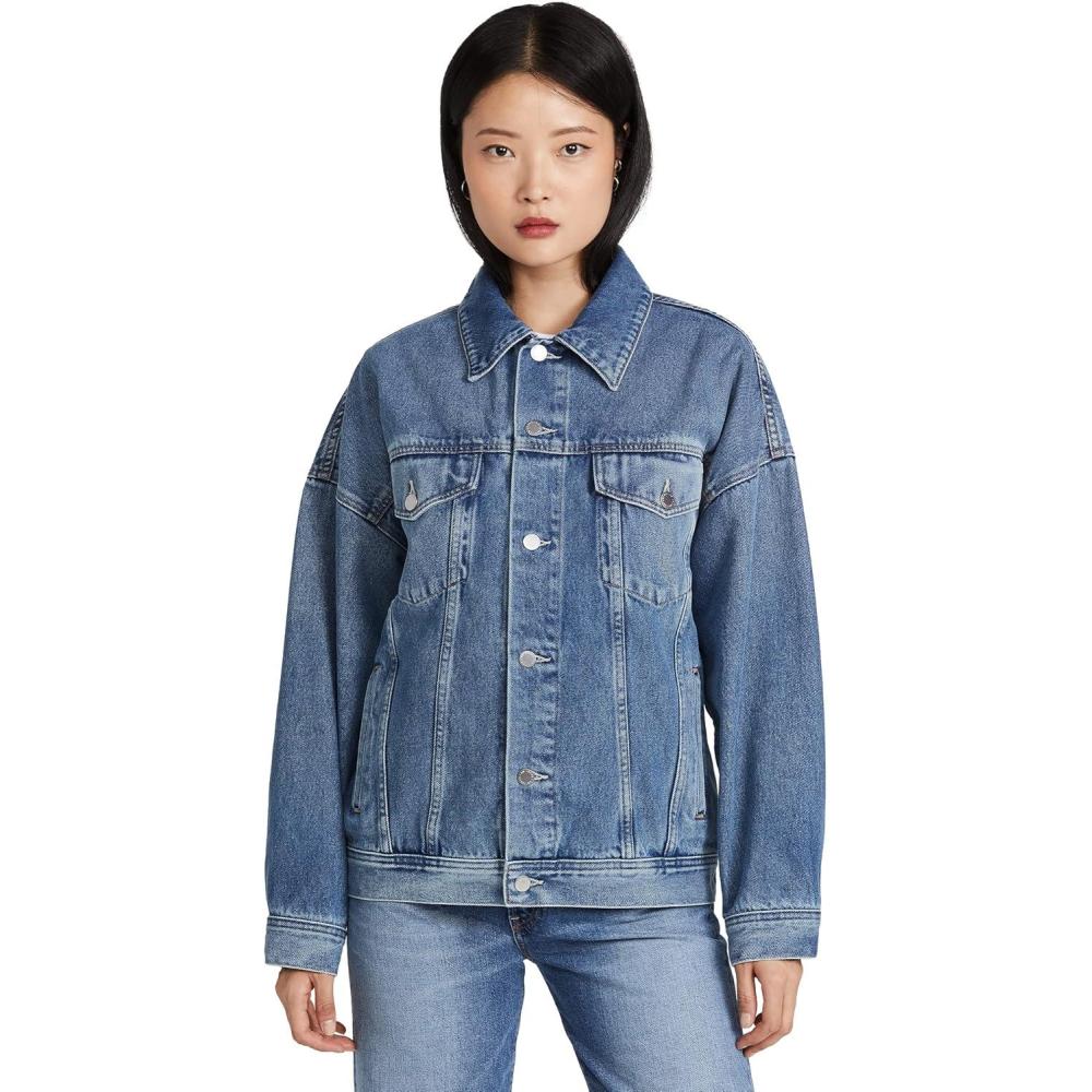 imageAG Adriano Goldschmied Womens Kendrix Jean Jacket Hotshot L