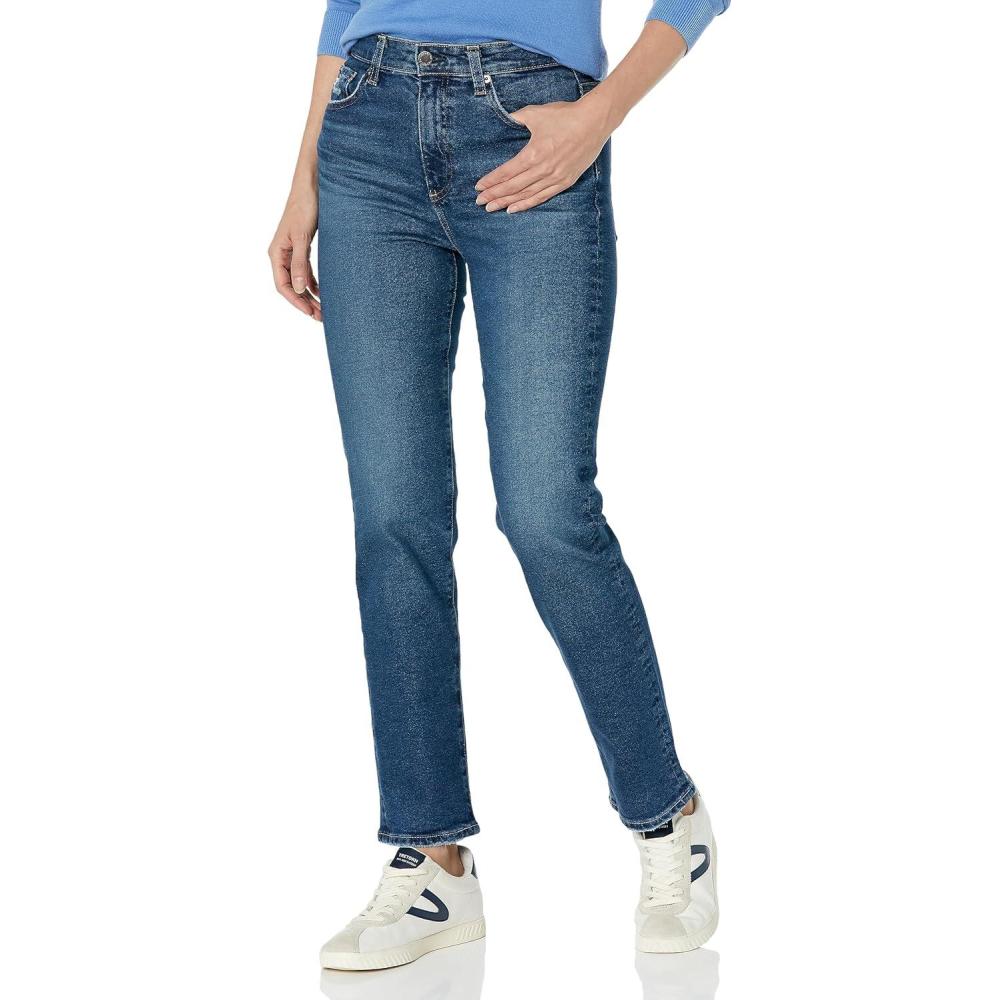 imageAG Adriano Goldschmied Womens Saige High Rise Straight Leg Jean9 Years Elmhurst