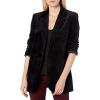 AG Adriano Goldschmied Baylee Womens Oversized Velvet Blazer(Super Black)