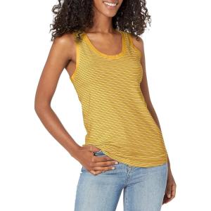 AG Adriano Goldschmied Women’s Cambria Tank(Sunbaked Golden Ochre/True Black)