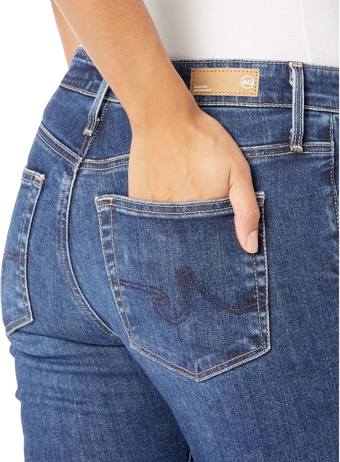 imageAG Adriano Goldschmied Womens The Farrah Skinny JeansVapor Goldrush