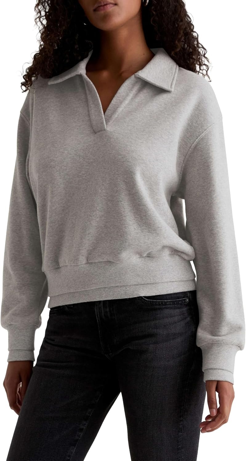 imageAG Jeans Carol Johnny Collar SweatshirtHeather Grey