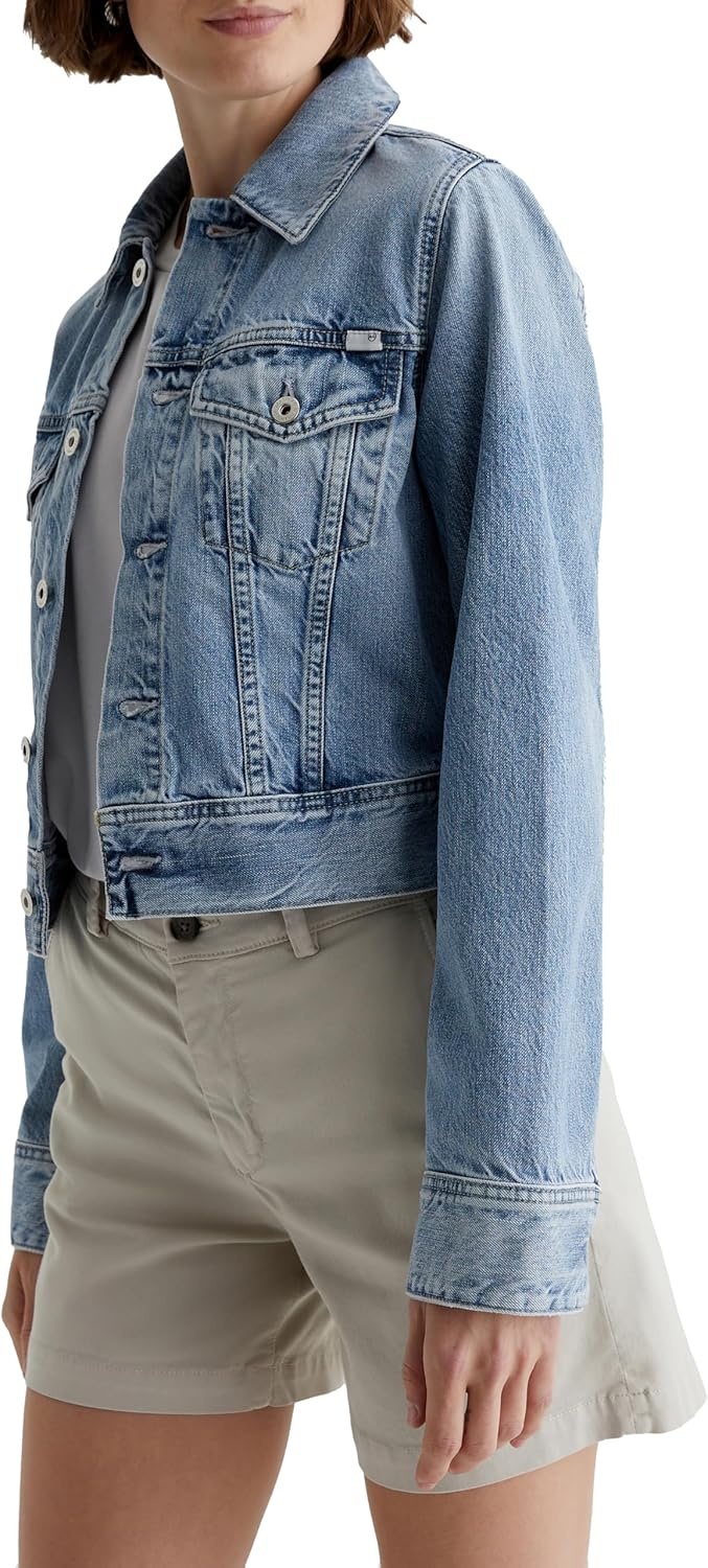 imageAG Jeans Isa Cropped Trucker JacketIntuition