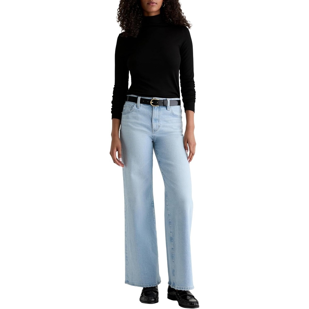 imageAG Adriano Goldschmied Womens Saige Mid Rise Wide LegFlorina