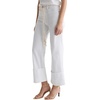 AG Adriano Goldschmied Women’s Saige Mid Rise Wide Leg(White)