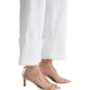 AG Adriano Goldschmied Women’s Saige Mid Rise Wide Leg(White)