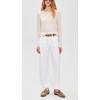 AG Women’s Hattie Crop Jeans, Gallery White, 28