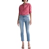 AG Women’s Mari Mid-Rise Slim Straight Crop Jeans in Marina Blue 26 27 inch Inseam