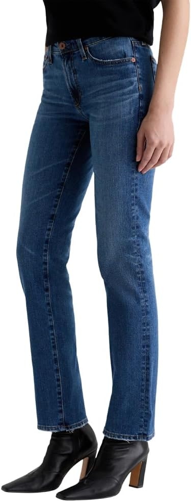 image:imageAG Womens Sandra Low Rise Slim Straight in 15 Years Prague 15 Years Prague Size 28 Inseam 31