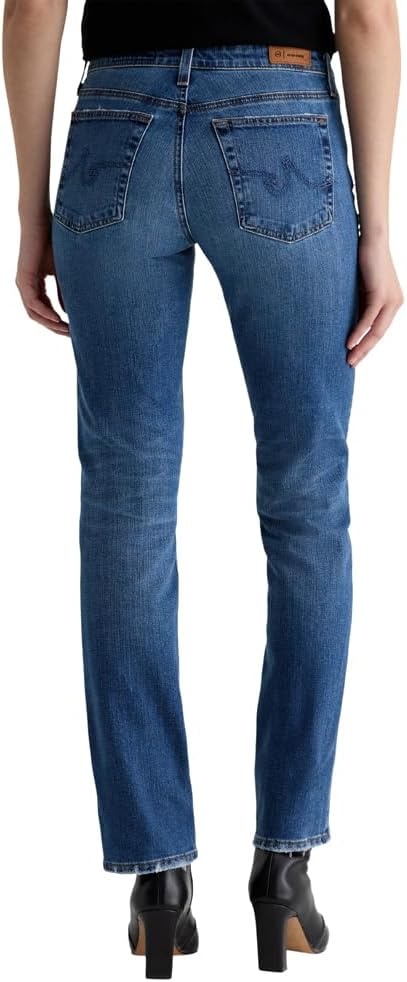 image:imageAG Womens Sandra Low Rise Slim Straight in 15 Years Prague 15 Years Prague Size 28 Inseam 31
