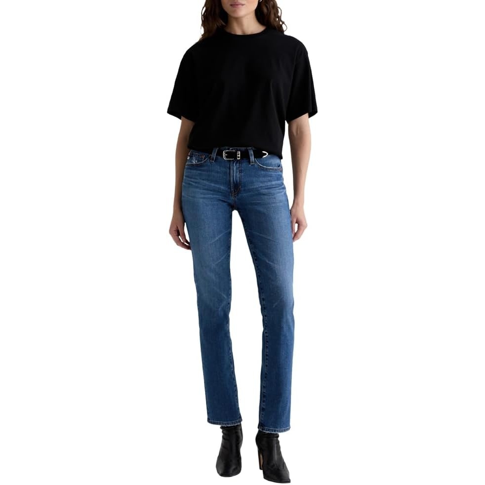 image:imageAG Womens Sandra Low Rise Slim Straight in 15 Years Prague 15 Years Prague Size 28 Inseam 31