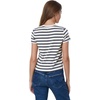 AG Adriano Goldschmied Women’s Sadie Crew(Ivory Dust/Deep Navy)