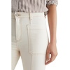 AG Jeans Lila Utility Mid-Rise Straight Jeans(White Oat)