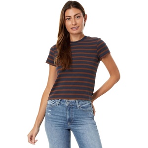 AG Adriano Goldschmied Women’s Sadie Crew(Deep Navy/Spiced Maple)