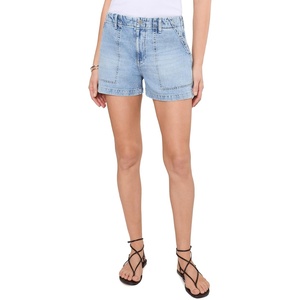 AG Jeans Analeigh Mid-Rise Utility Shorts(Wine Garden)
