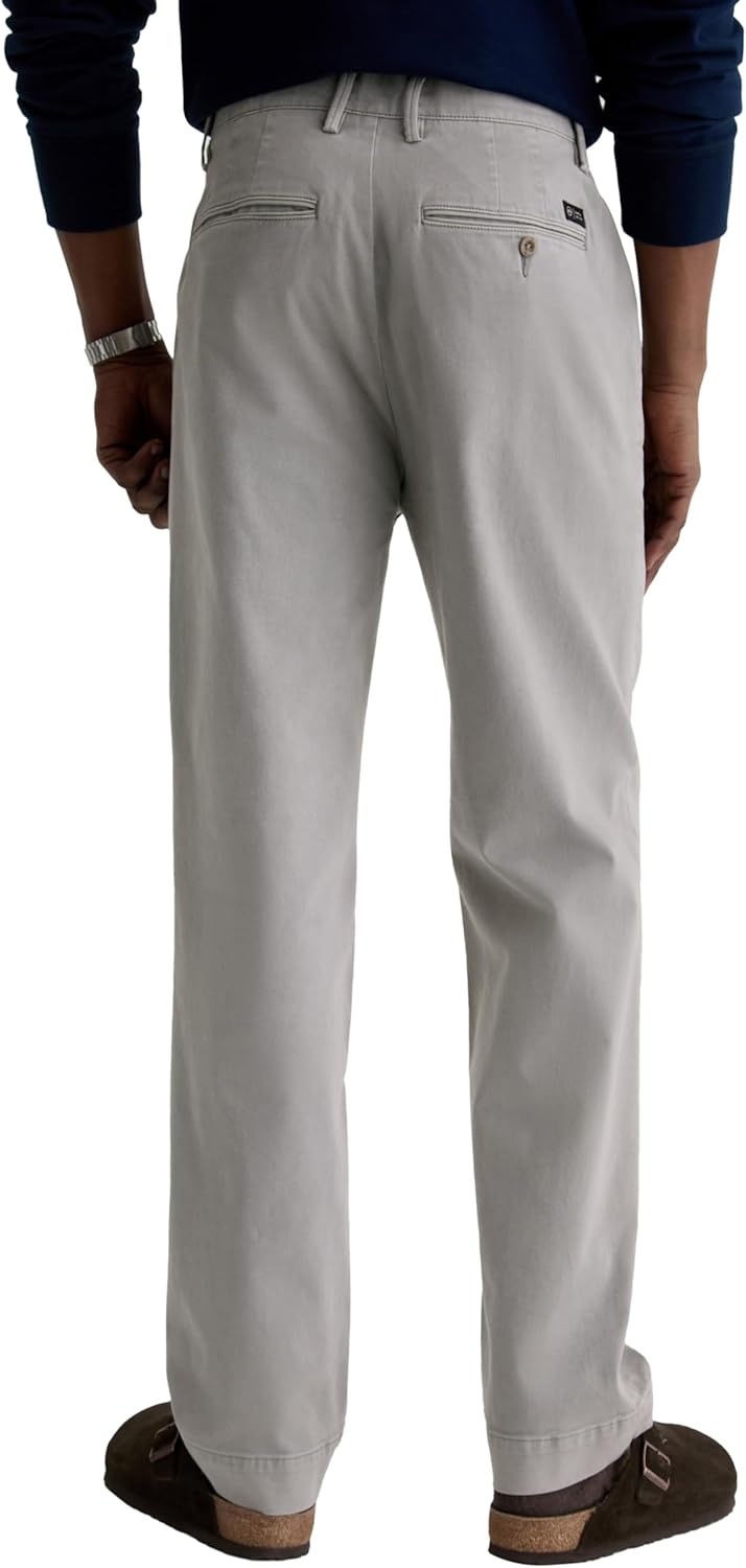 image:imageAG Adriano Goldschmied Mens Archie Sueded Straight TrouserSulfur Classic Grey