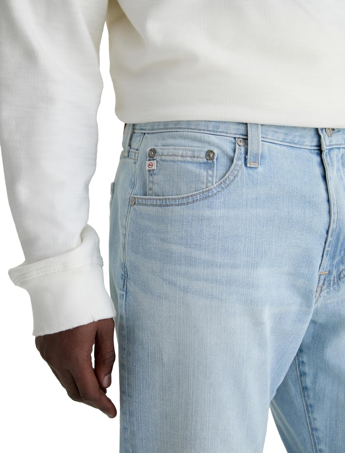 image:imageAG Adriano Goldschmied Mens Everett Slim Straight Jean22 Years Tanner
