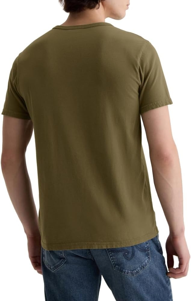 image:imageAG Adriano Goldschmied Mens Nick Slim Fit Pocket TeeHeritage Coastal Moss