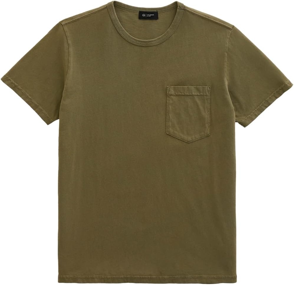 image:imageAG Adriano Goldschmied Mens Nick Slim Fit Pocket TeeHeritage Coastal Moss