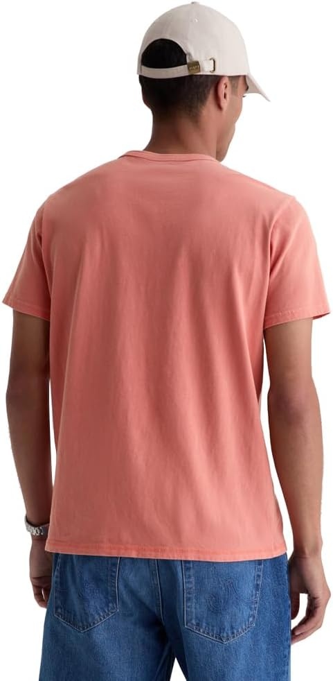image:imageAG Adriano Goldschmied Mens Nick Slim Fit Pocket TeeHeritage Orange Spritz