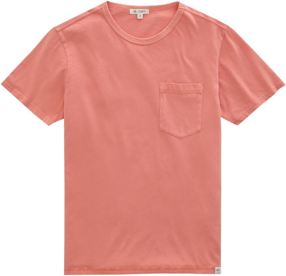image:imageAG Adriano Goldschmied Mens Nick Slim Fit Pocket TeeHeritage Orange Spritz