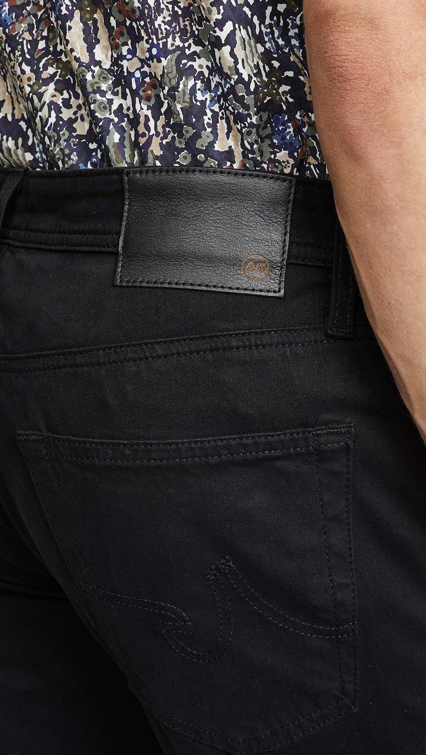 image:imageAG Adriano Goldschmied Mens The Graduate Tailored Straight SUD Sueded Stretch Sateen 32Super Black