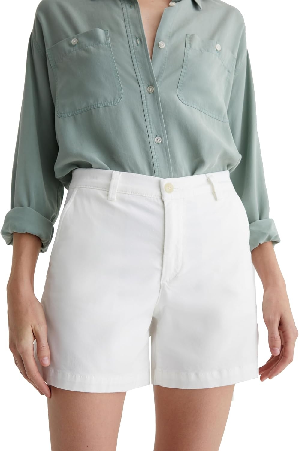 image:imageAG Jeans Jude MidRise Chino ShortsPowder