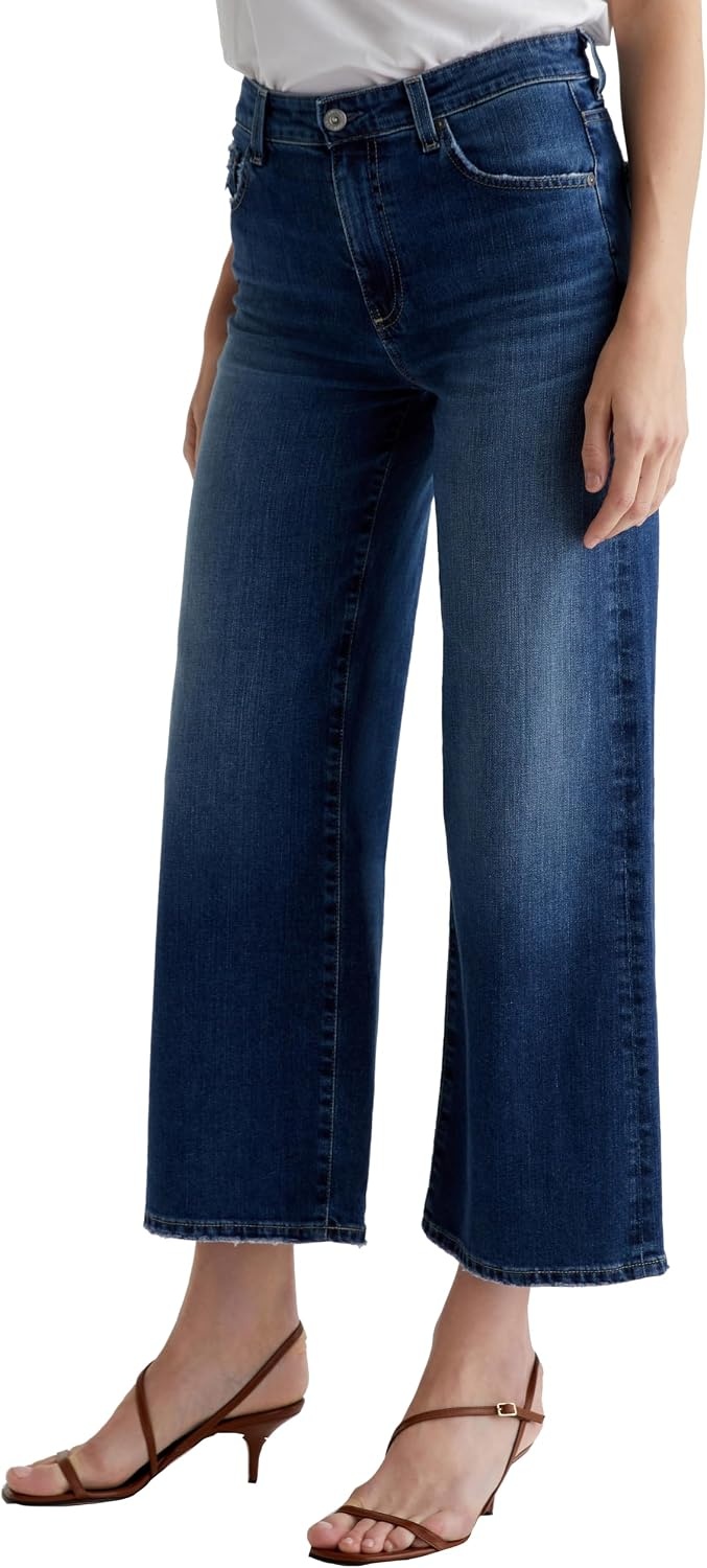 image:imageAG Jeans Womens Saige Mid Rise Wide Leg