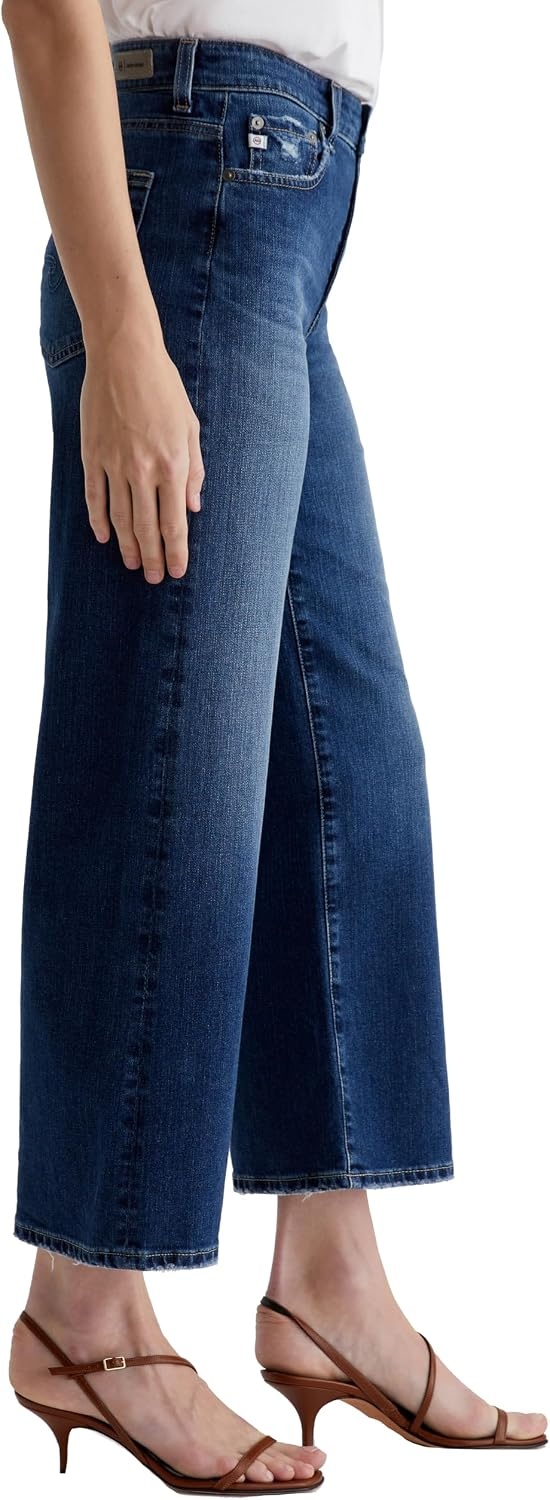 image:imageAG Jeans Womens Saige Mid Rise Wide Leg