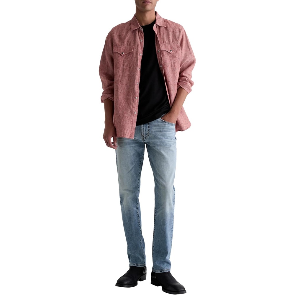image:imageAG Adriano Goldschmied Mens Everett Slim Straight Jean19 Years Juniper