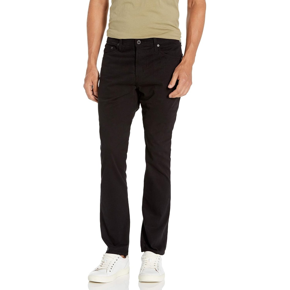 image:imageAG Adriano Goldschmied Mens Everett Slim Straight JeansSuper Black