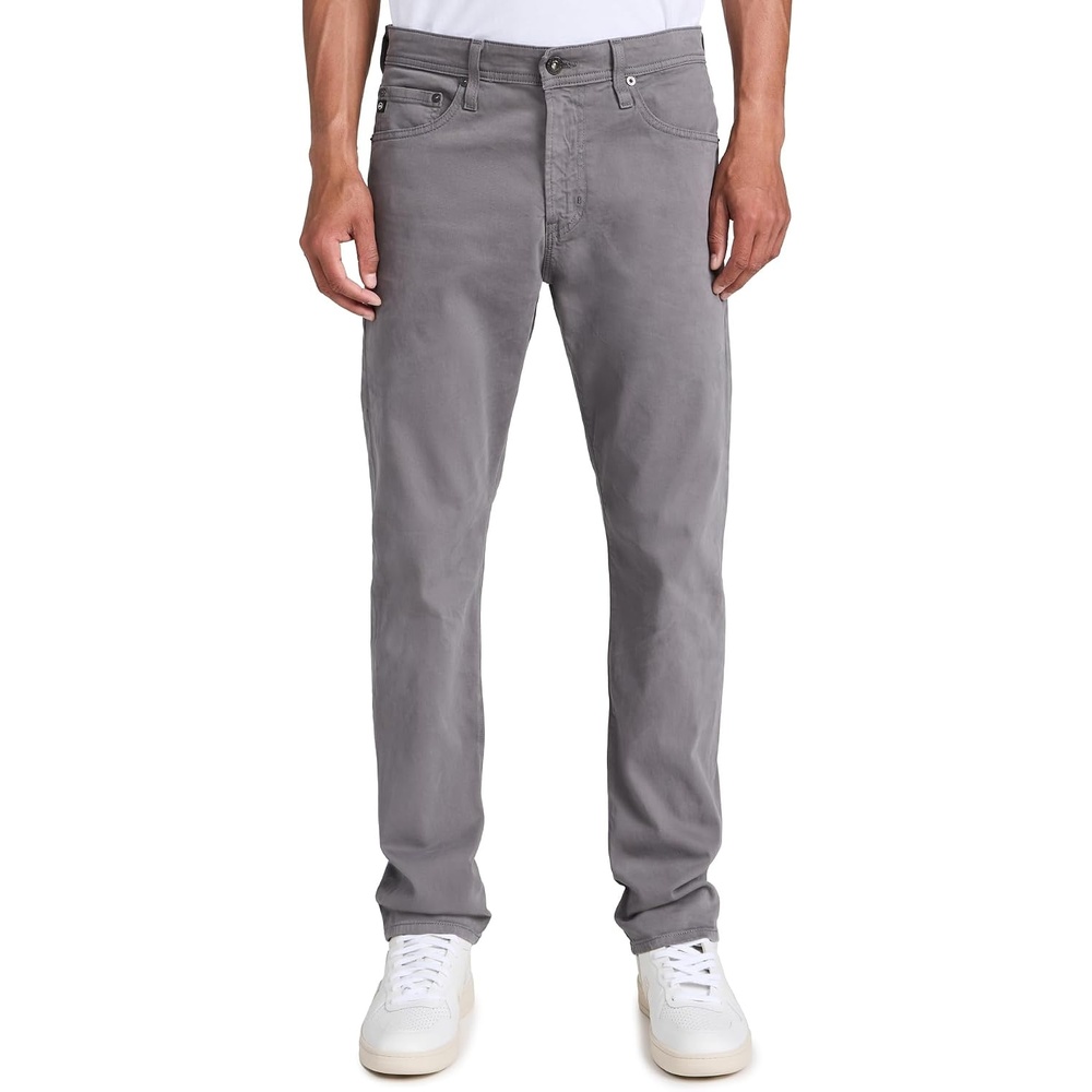 image:imageAG Adriano Goldschmied Mens The Graduate Tailored Straight SUD Sueded Stretch Sateen 32Folkestone Grey