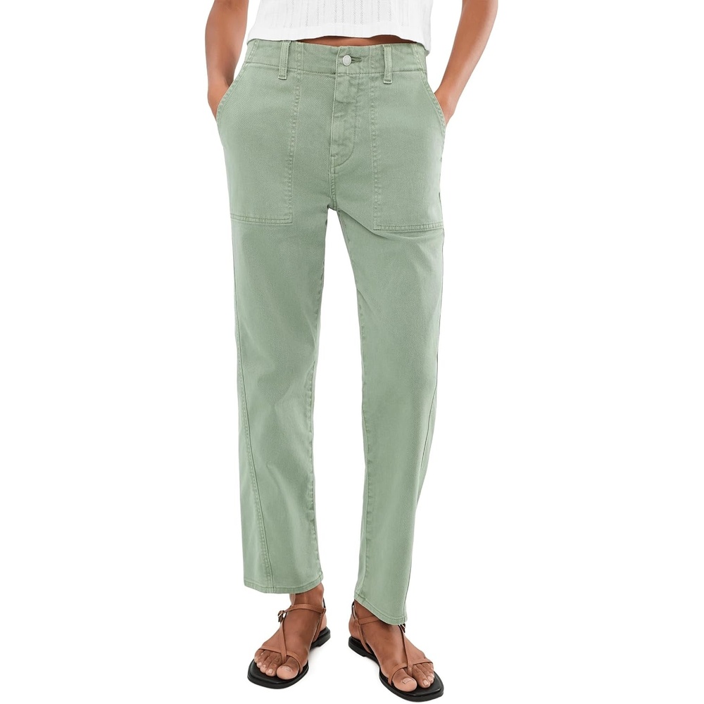 image:imageAG Adriano Goldschmied Womens Analeigh MidRise UtilitySulfur Faded Moss