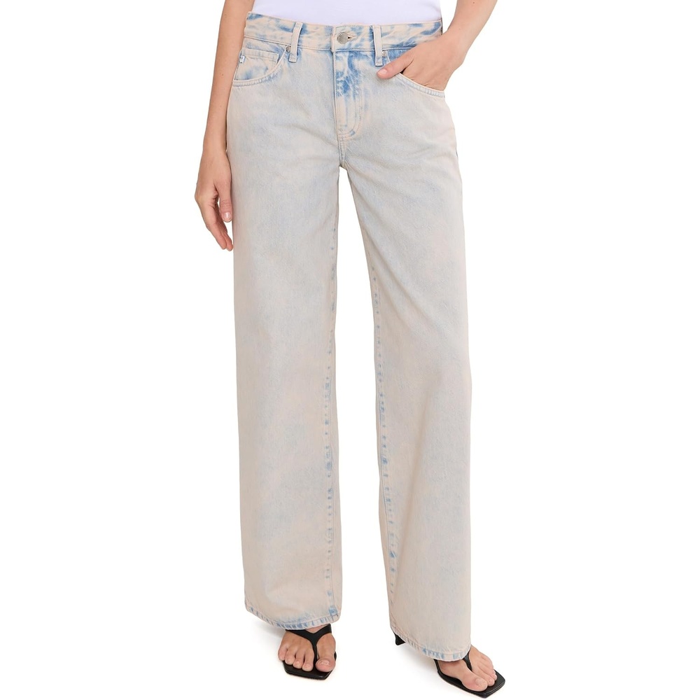 image:imageAG Jeans Adria Low Rise Baggy Wide Leg in ReservaMojave Pink